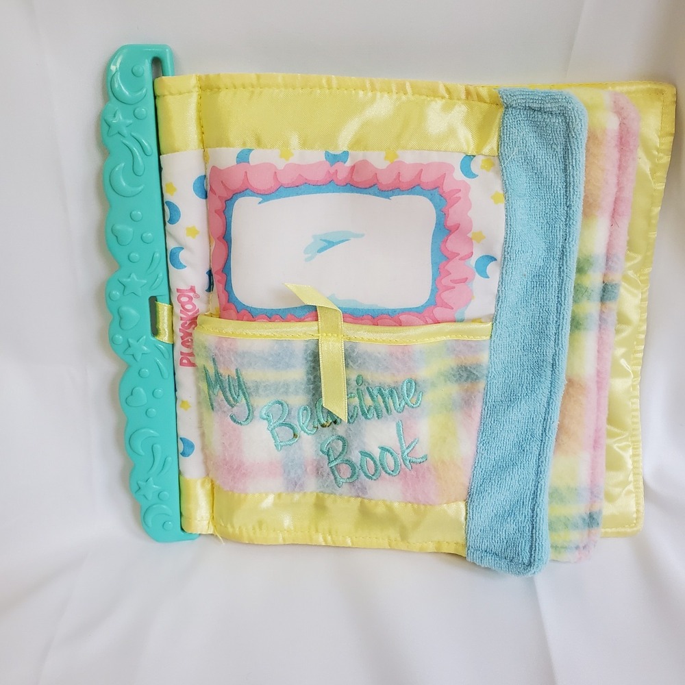 Playskool Snuzzles My Bedtime Book 5044 Vintage 1996 Soft Fleece Satin No Bear